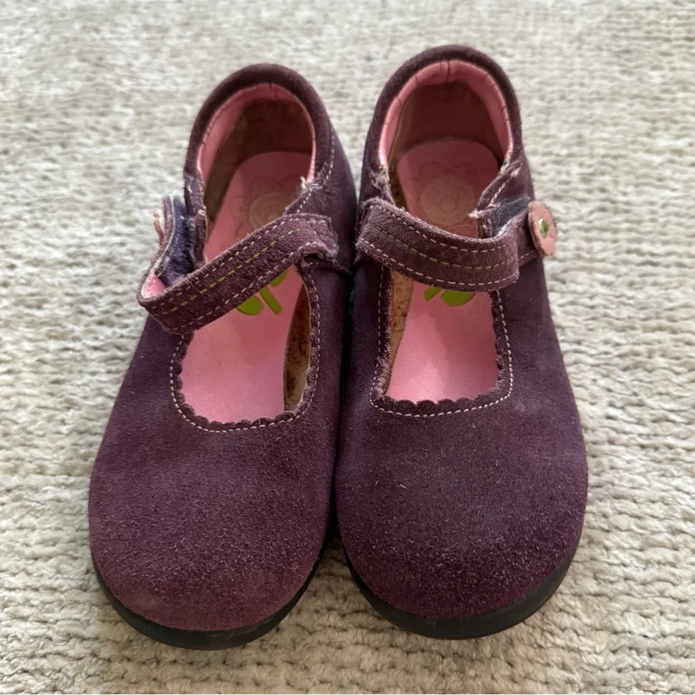 Buster Brown Girls Plum Suede Mary Jane Shoes‎ with Toe Zone 10M Fall Classic